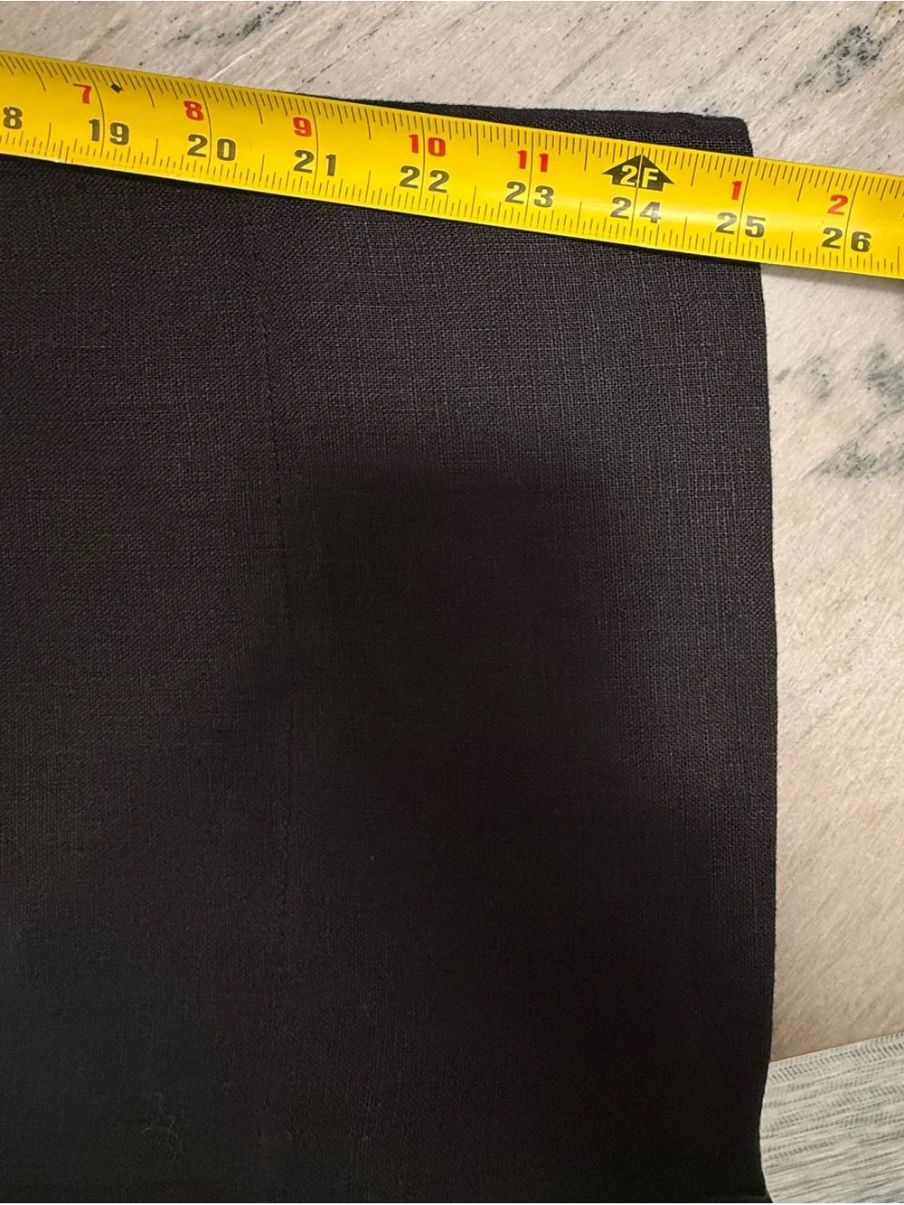 COS Black Wide-Leg Drawstring Cropped Linen Pants
